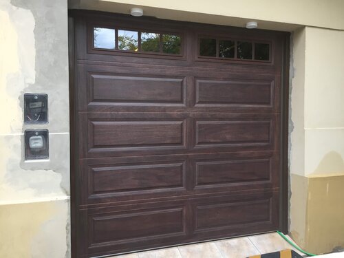 small wood garage door